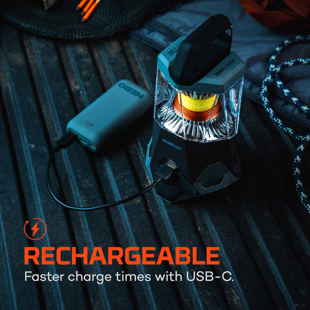 Nebo Galileo 1000 FLEX Rechargeable Lantern + Power Bank 1000Lumens