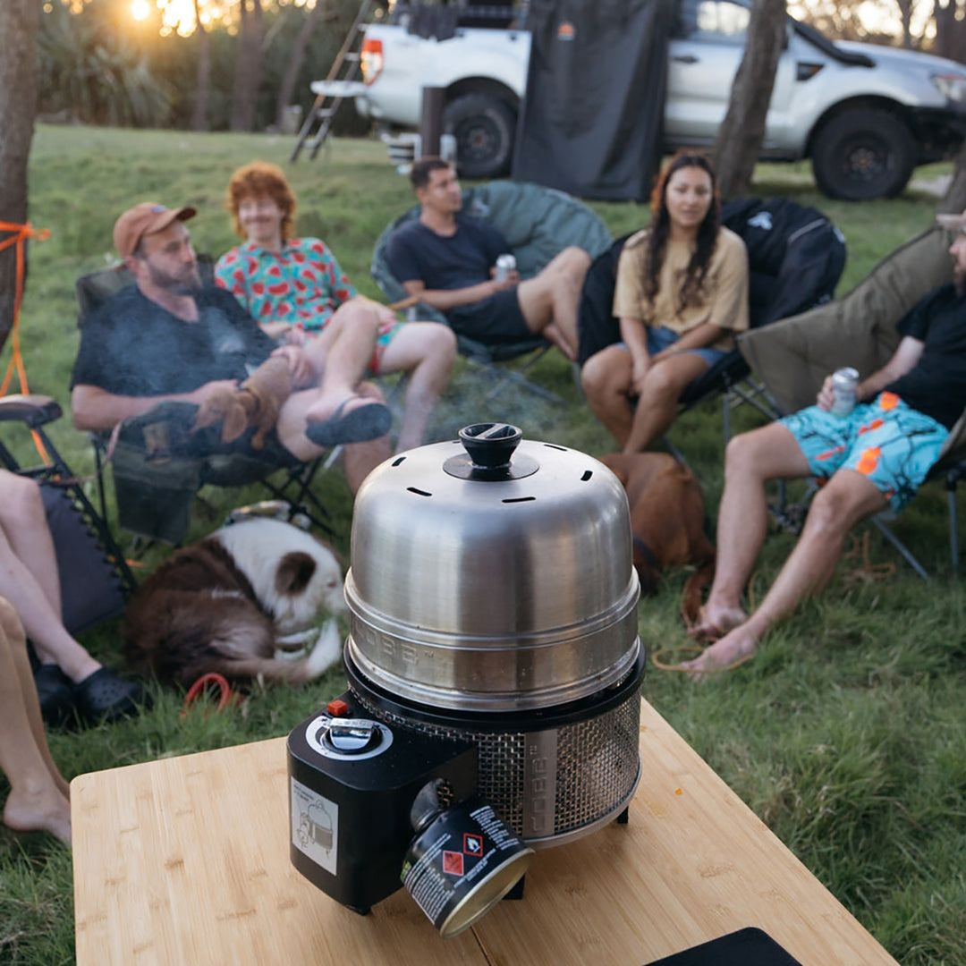 COBB Dome Extension with Chicken Roasting Stand in box