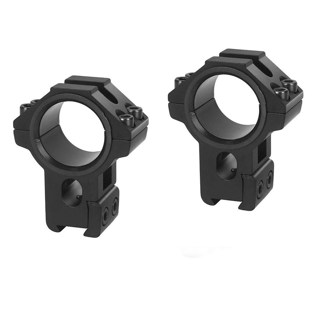 West Hunter 11mm Dovetail Scope Rings - 25.4/30mm High Profile Black