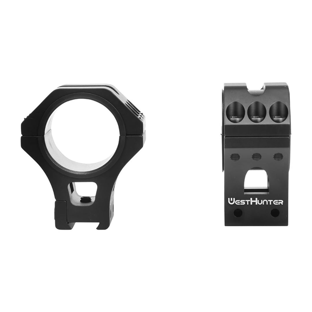 WestHunter 11mm Dovetail Scope Rings - 34mm High Profile Black