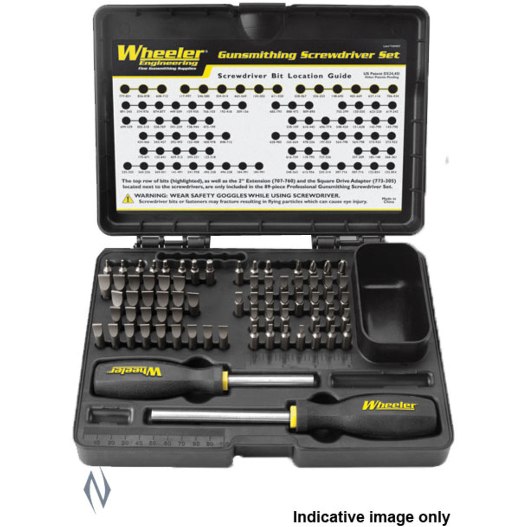 Wheeler Basic Gunsmithing Screwdriver Set - 72 Pce