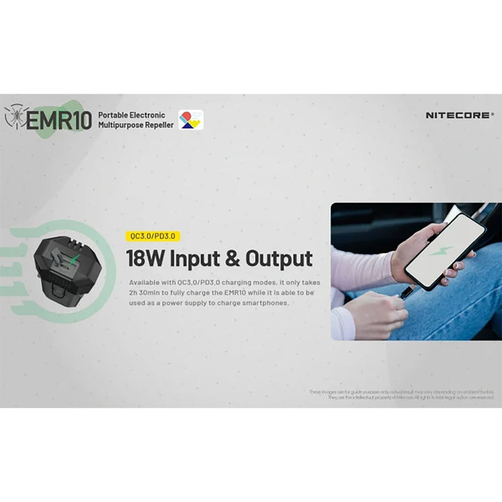 Nitecore Portable Electronic Insect Repeller with Ultrasonic Frequency