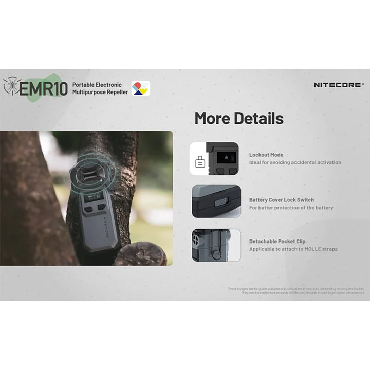 Nitecore Portable Electronic Insect Repeller with Ultrasonic Frequency