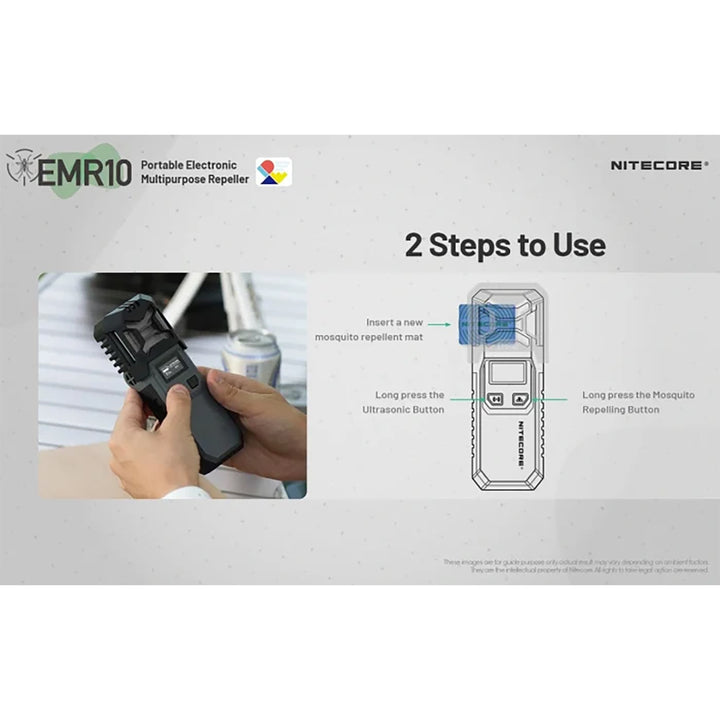 Nitecore Portable Electronic Insect Repeller with Ultrasonic Frequency