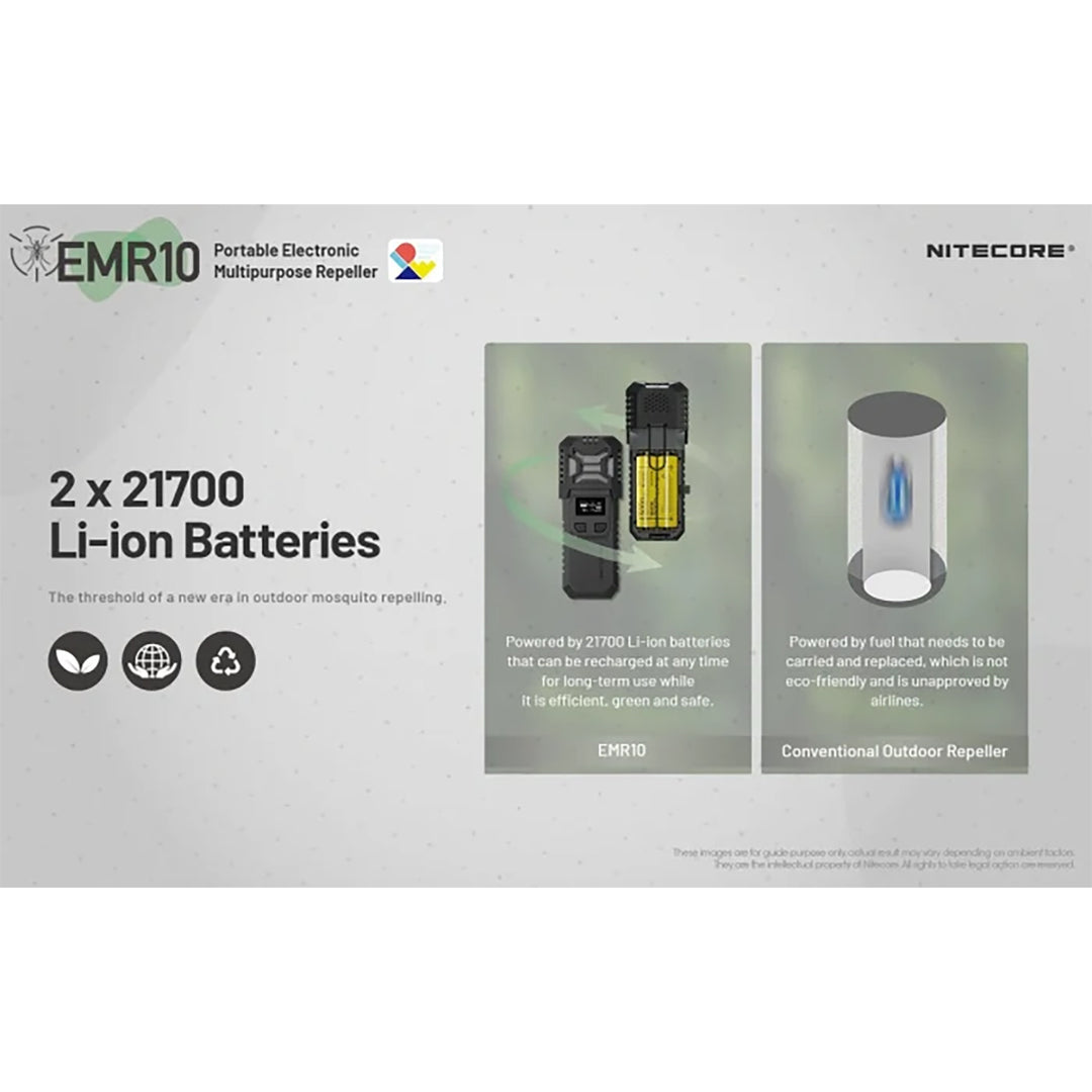 Nitecore Portable Electronic Insect Repeller with Ultrasonic Frequency