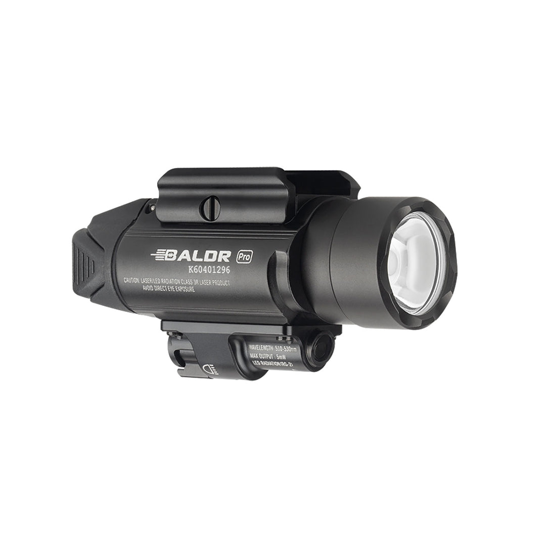 Olight Baldr Pro Tactical Flashlight and Green Laser Combo 1350 Lumens Black