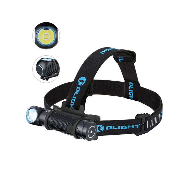 Olight Perun 2 - 2500 Lumens Rechargeable LED Torch with Head Mounted Black