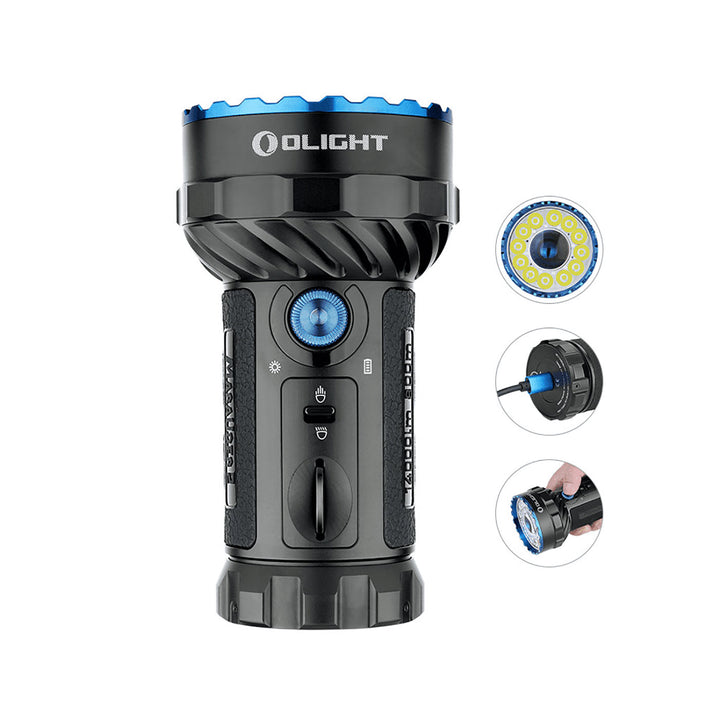 Olight Marauder 2-14000 Lumens High Intensity LED Large Torch Black