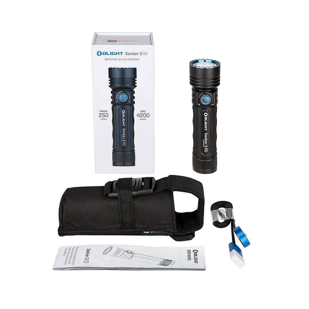 Olight Seeker 3 Pro 4200 Lumens Flashlight Black