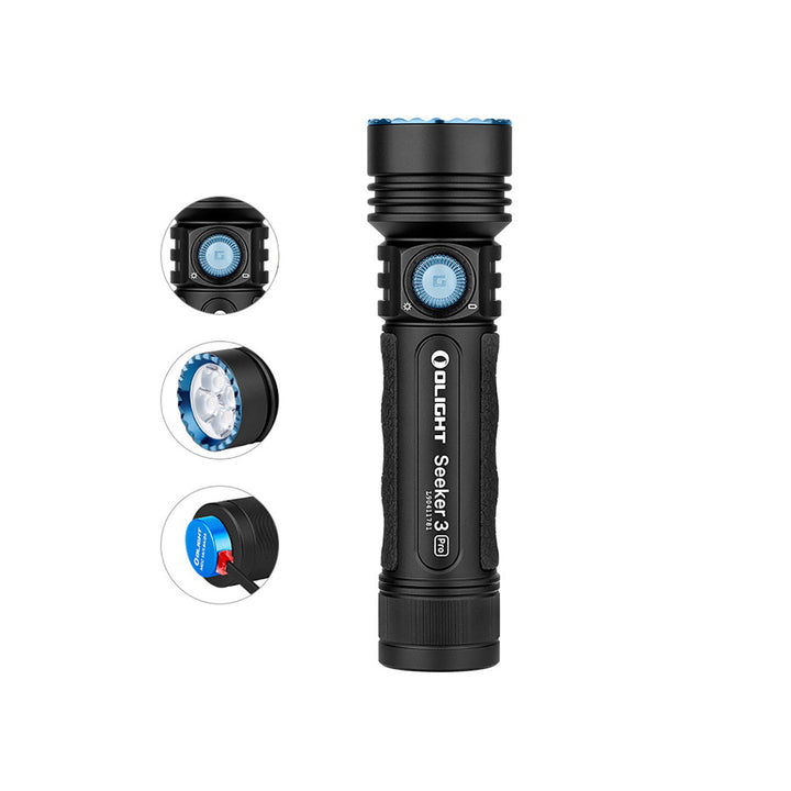 Olight Seeker 3 Pro 4200 Lumens Flashlight Black