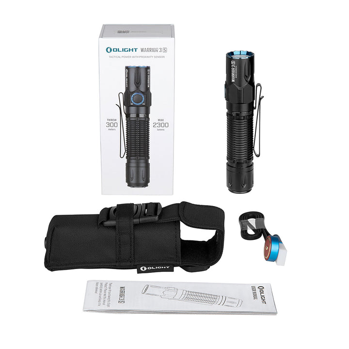 Olight Warrior 3S - 2300 Lumens Tactical Torch Black