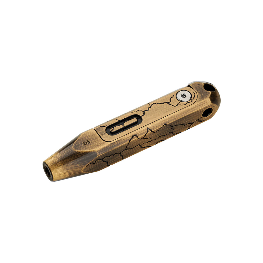 Olight Otacle D1 EDC Multi-Bit Pocket-sized Driver Magnetic Repair Multitool Cracked Brass