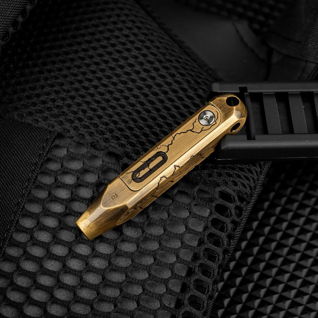 Olight Otacle D1 EDC Multi-Bit Pocket-sized Driver Magnetic Repair Multitool Cracked Brass