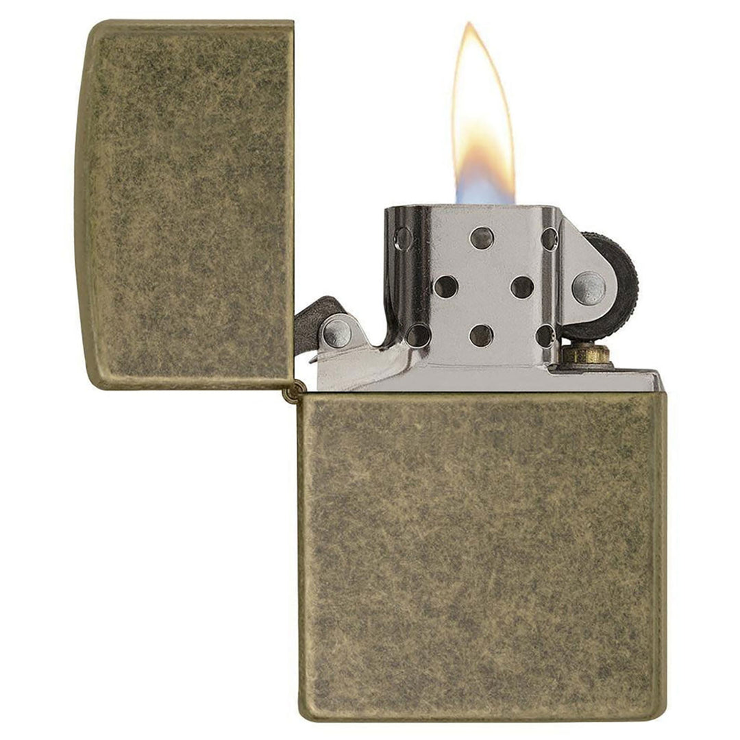 Zippo Classic Antique Brass Windproof Lighter
