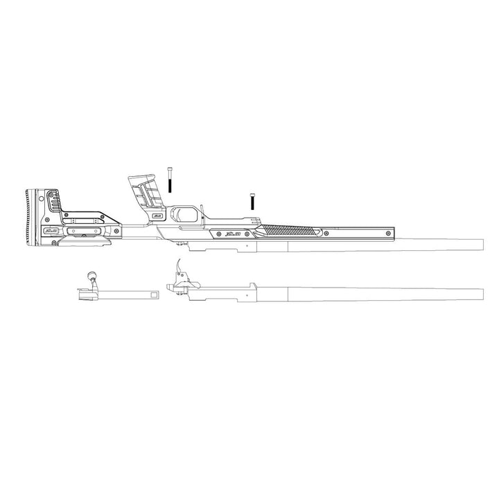 MDT Oryx Right Hand Chassis - Suit Remington 783 Short Action Tan