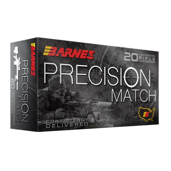 Barnes 308 WIN 175gr Match Burner OTM BT Centrefire Ammo - 20 Rounds