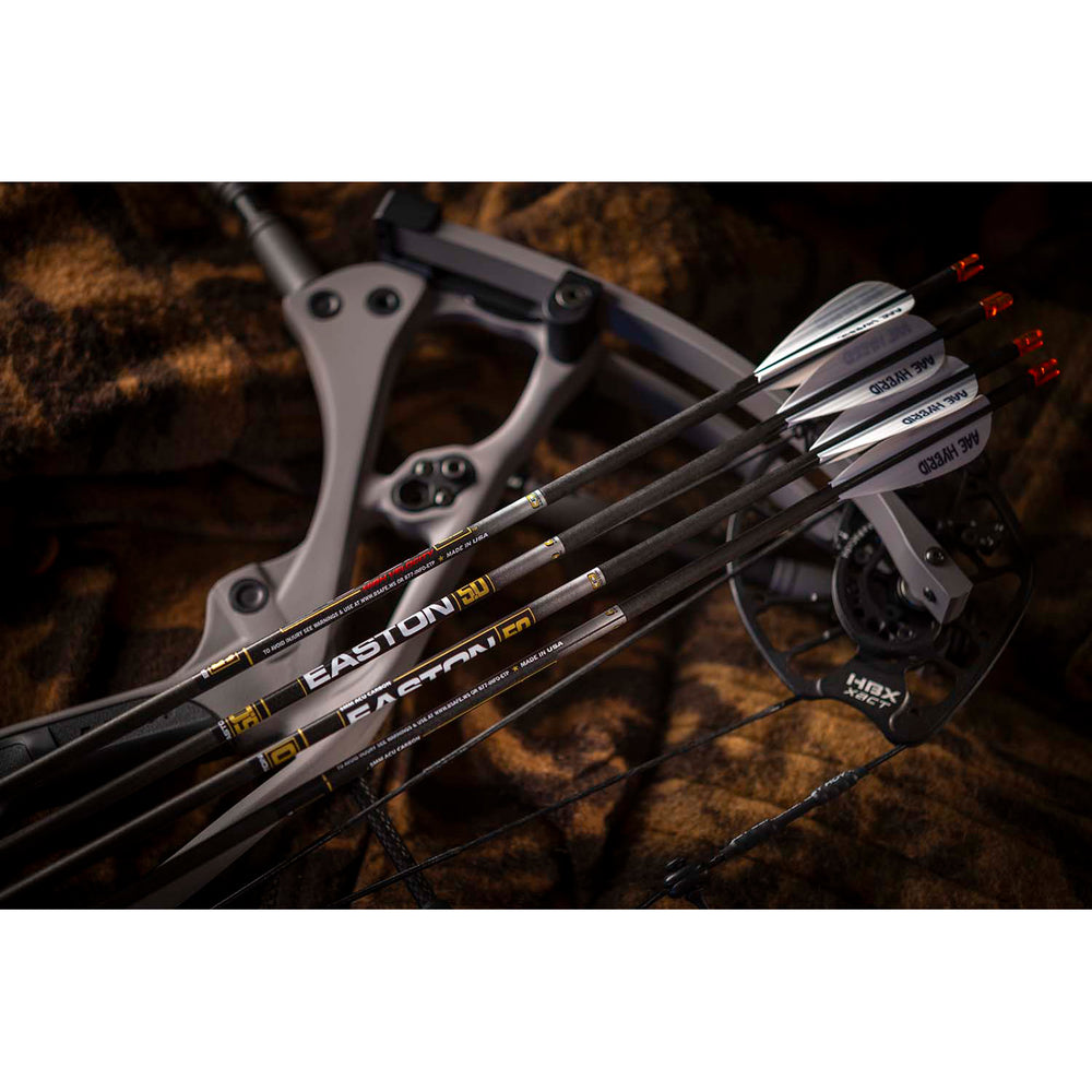 Easton 5.0 Shafts w/ 50Gr Halfout - 12 Pack 250 Spine
