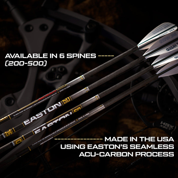Easton 5.0 Shafts w/ 50Gr Halfout - 12 Pack 250 Spine