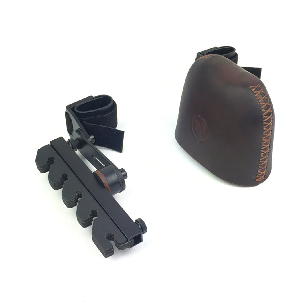 Marksman Strap Down Set Back 2pc Quiver - 5 Arrow Brown