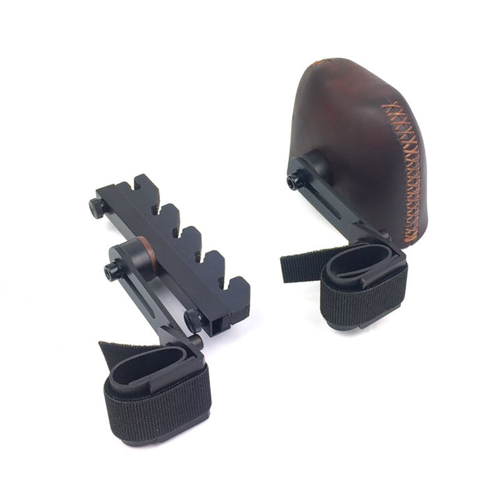 Marksman Strap Down Set Back 2pc Quiver - 5 Arrow Brown
