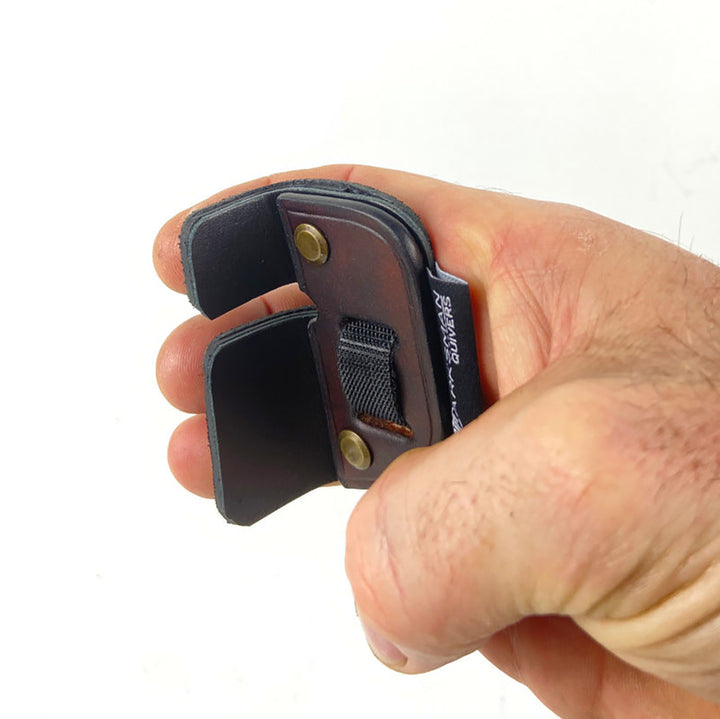 Marksman Split Finger Tab - Right Hand S / Brown