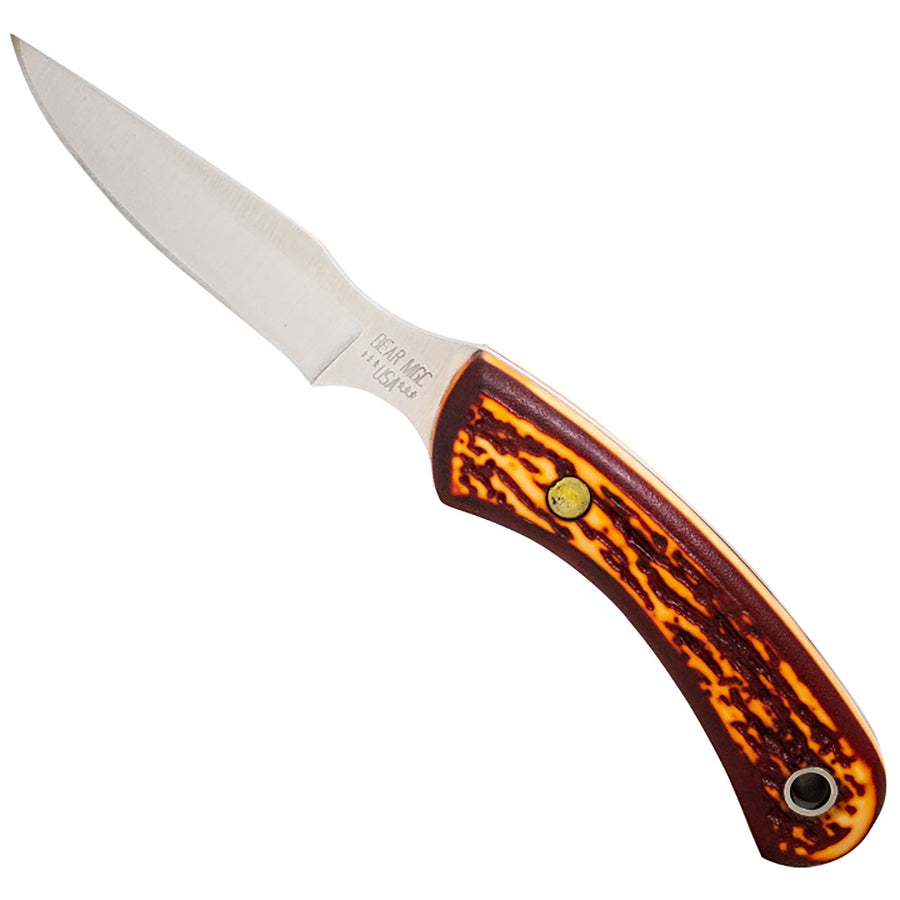 Bear & Son 6 1/2 Stag Delrin Ergonomic Caper Knife
