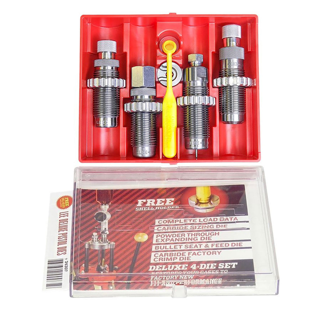 Lee Deluxe Carbide 4-Die Set 38 Special, 357 Magnum