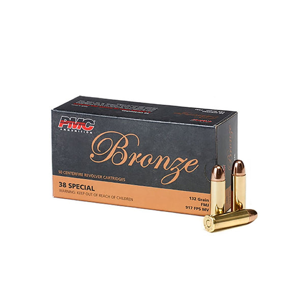 PMC Bronze Line 132Gr .38Special Centrefire Ammo - 50 Rounds