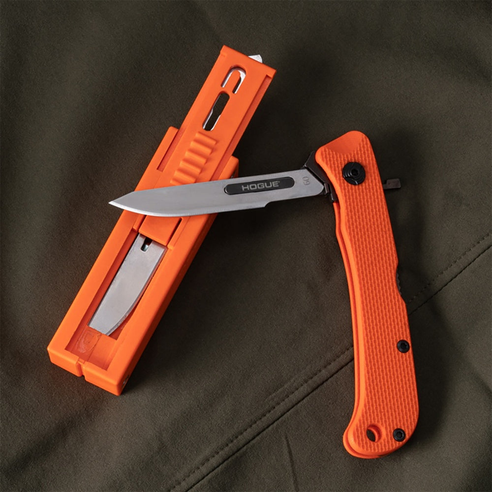 Hogue Expel Scalpel Blade Dispenser - 5 x #60 Style Blades Orange