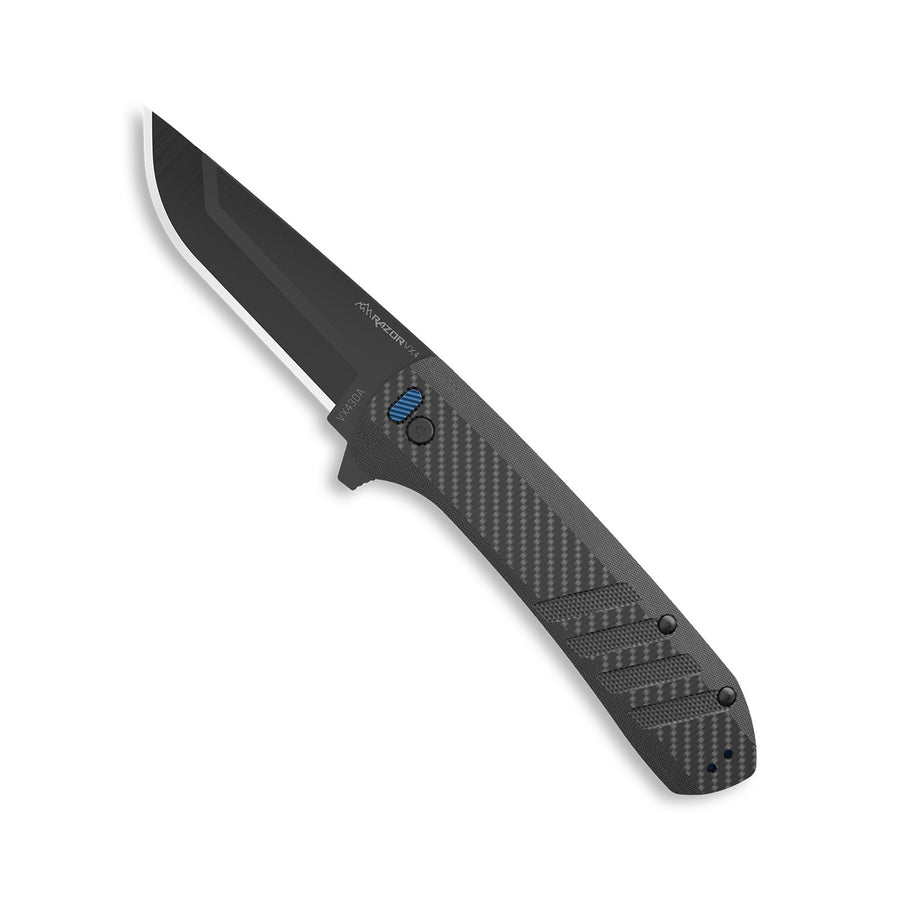 Outdoor Edge Razor VX4 G10 Carbon Folding Blade Knife 3in / Black