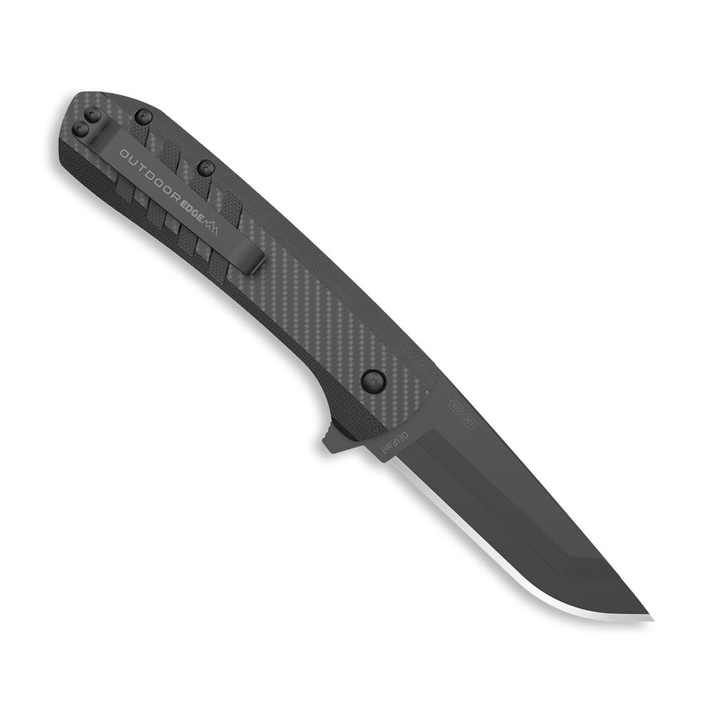 Outdoor Edge Razor VX4 G10 Carbon Folding Blade Knife 3in / Black