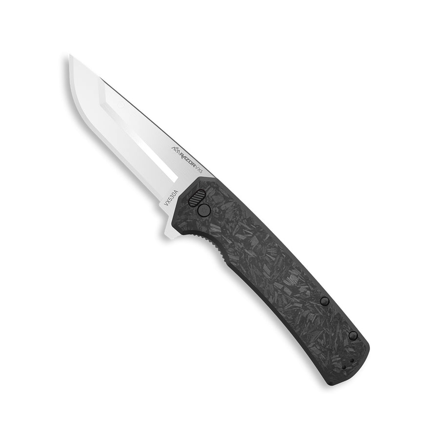 Outdoor Edge Razor VX5 Forged Carbon Folding Blade Knife 3in / Black