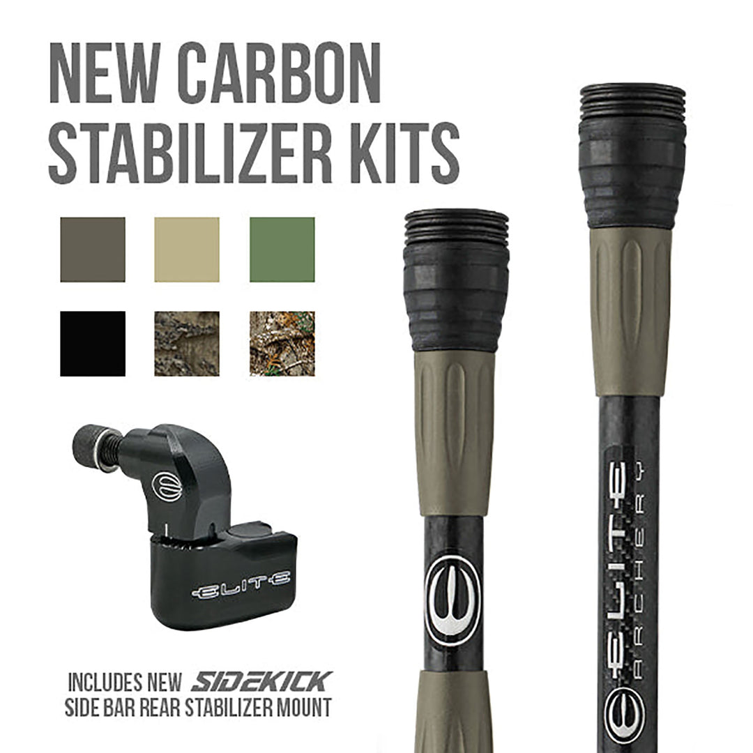 Elite Carbon Stabilizer Kit - 8/ - 11in Black