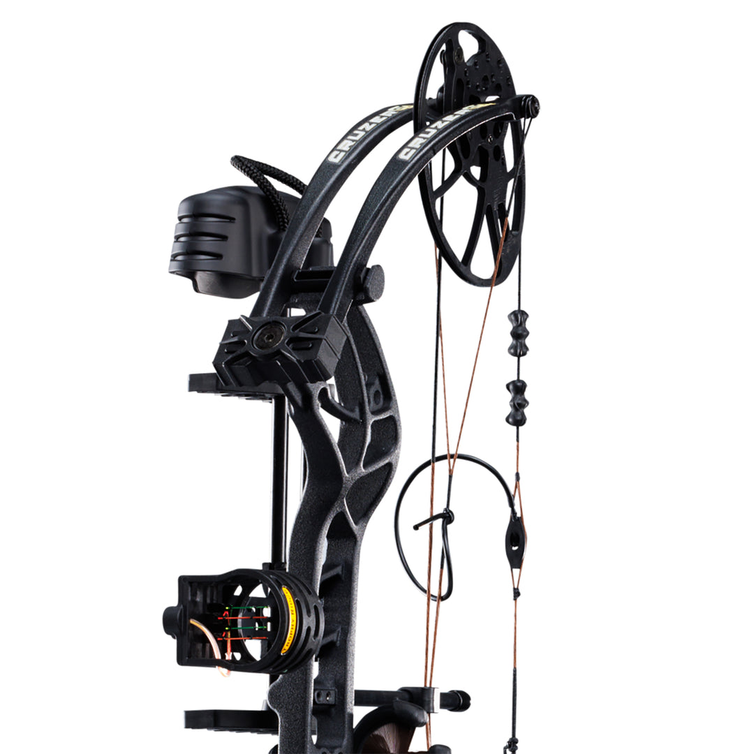 Bear Cruzer G4 Compound Bow Ready-To-Hunt Kit - Left Hand Draw Weight-10-70LBS / Black
