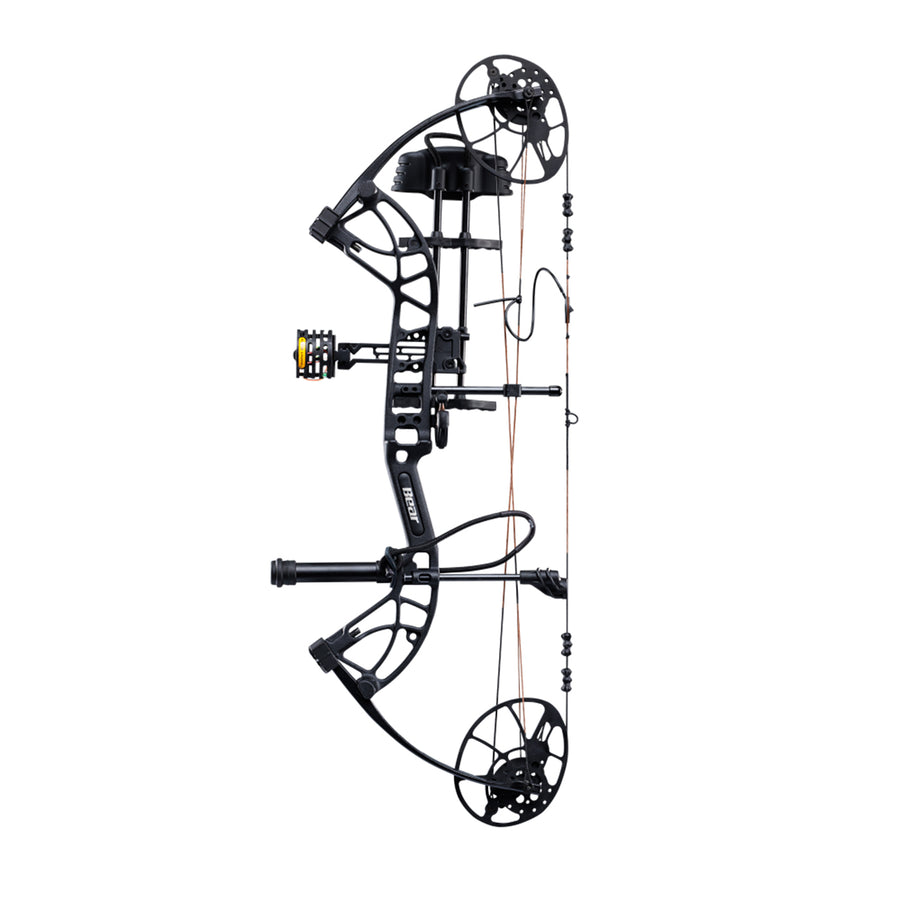 Bear Cruzer G4 Compound Bow Ready-To-Hunt Kit - Left Hand Draw Weight-10-70LBS / Black