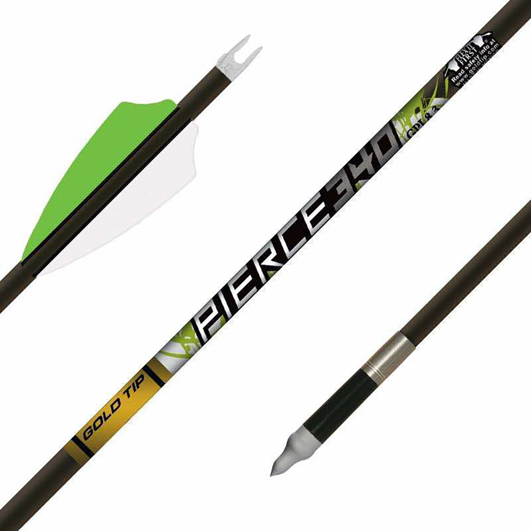 Gold Tip Pierce Fusion Fletched Arrows - 6pk 250 Spine