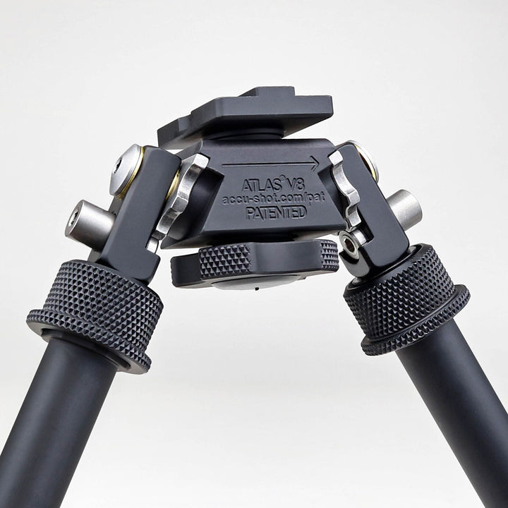 Atlas V8 Bipod - No Clamp 5.0 - 9.4 Inch / Black