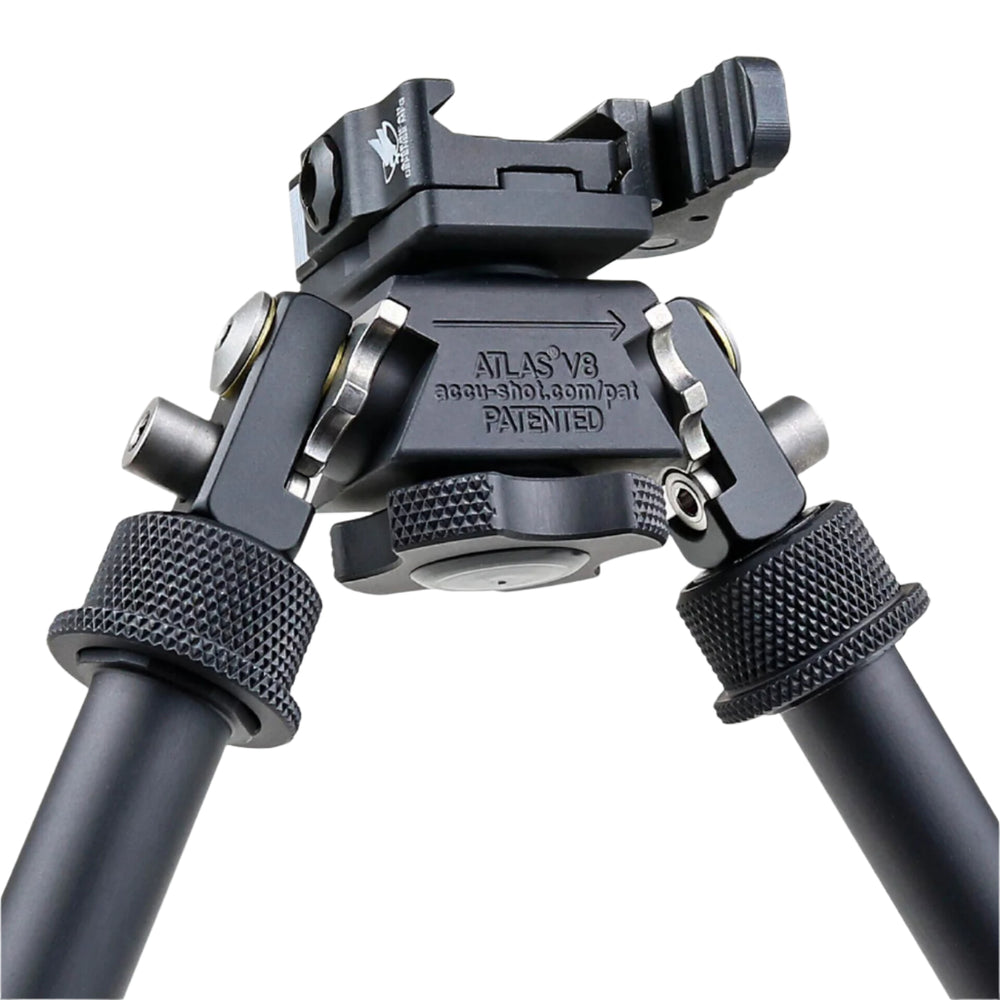 Atlas V8 Bipod With QD Auto Lock Lever system 5.2 - 9.6 Inch / Black
