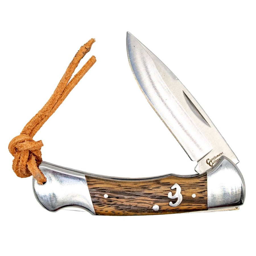 American Buffalo Sagebrush Lockback Wood 7.6Blade