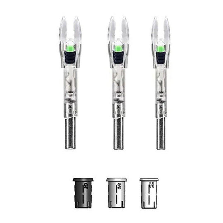 Nokturnal Shift Universal Lighted Nock - 3 Pack Green