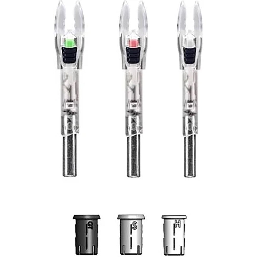Nokturnal Shift Universal Lighted Nock - 3 Pack Green