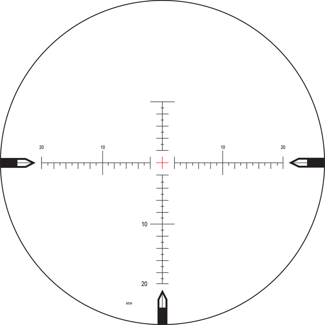 Nightforce NXS - 5.5-22X56mm - ZeroStop - .250 MOA - Center Only Illumination - MOAR-T Rifle Scope