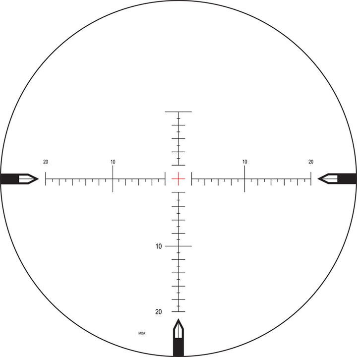 Nightforce NXS - 5.5-22X56mm - ZeroStop - .250 MOA - Center Only Illumination - MOAR-T Rifle Scope