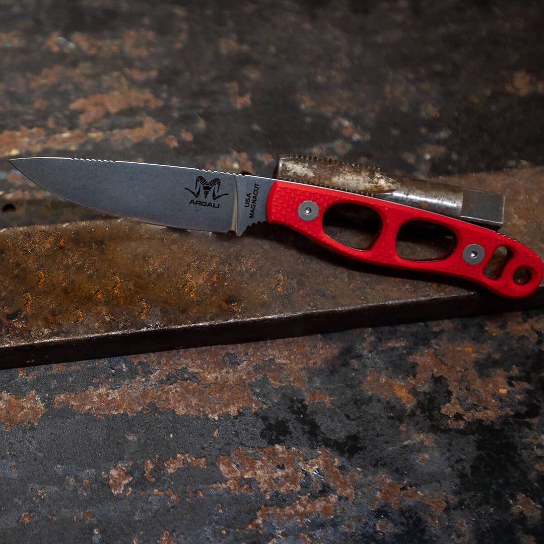 Argali Carbon MagnaCut Knife Red/Black