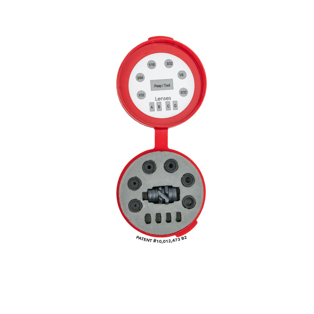 Hamskea InSight Standard Peep Kit - Includes: Peep housing, 6 apertures/tool, case Tan