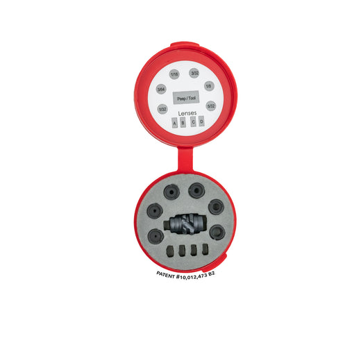 Hamskea InSight Standard Peep Kit - Includes Peep Housing / 6 Apertures / Tool / Case