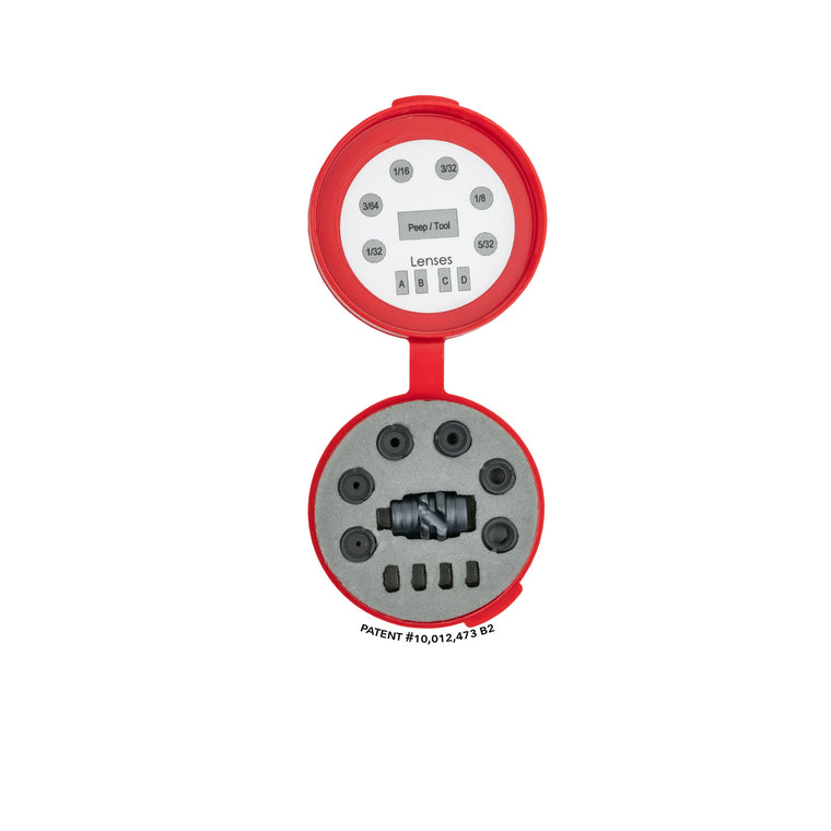 Hamskea InSight Standard Peep Kit - Includes Peep Housing / 6 Apertures / Tool / Case