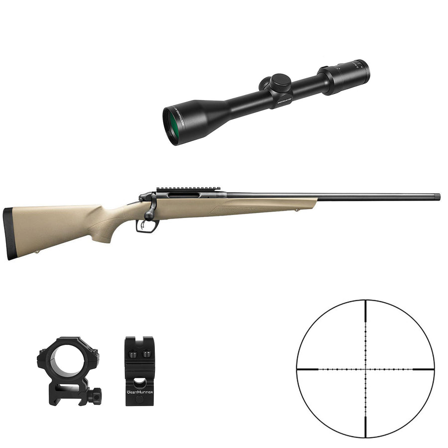 Remington 783 .308 Bolt Action Rifle with West Hunter 3-9x40 Scope - Package