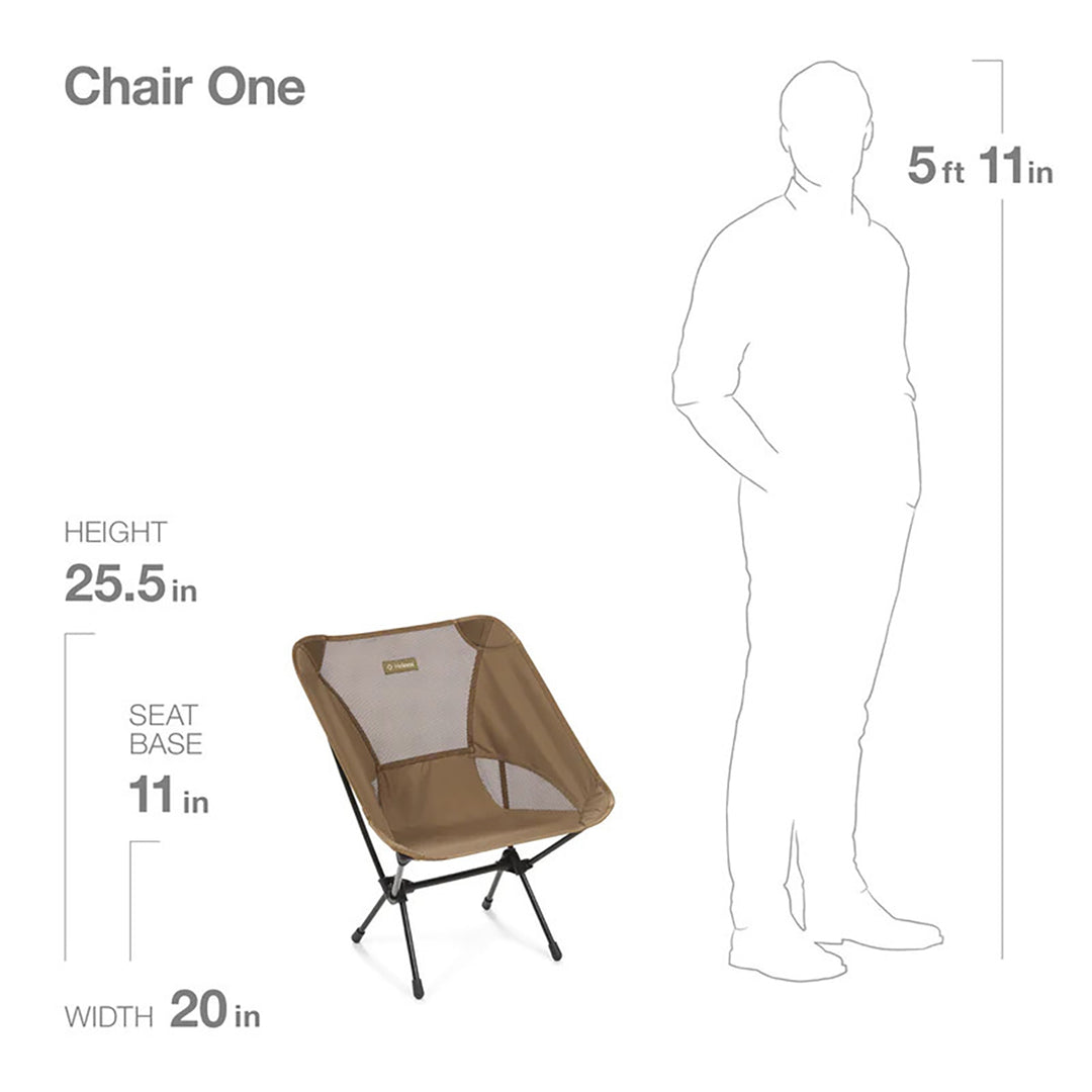 Helinox Chair One Tan with Black Frame