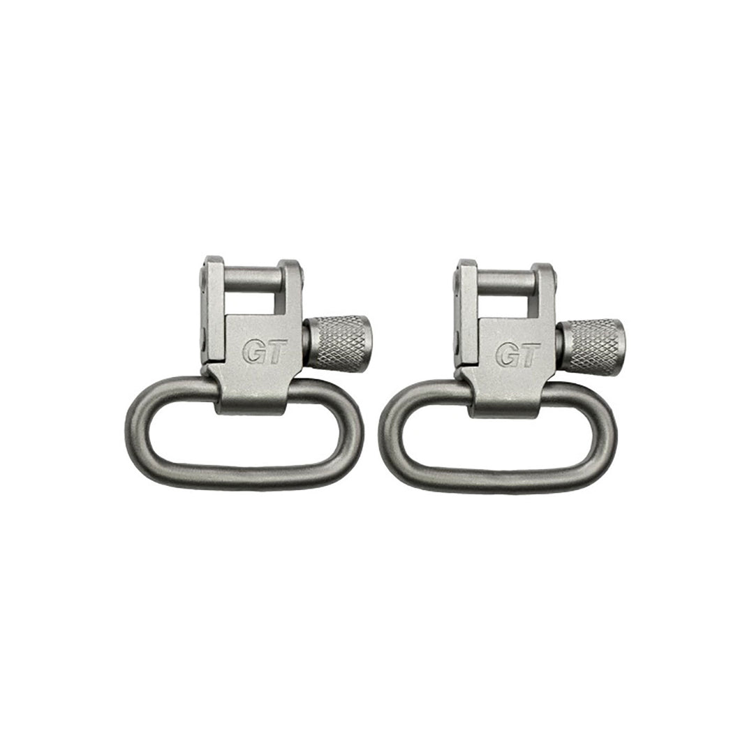 GrovTec Locking Swivels Satin Nickel Plated - 1 Loops Pair